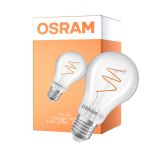 Osram Vintage 1906 LED Classic Slim E27 Päron Filament Klar 4.6W 470lm - 922 Extra Varm Vit | Bästa Färgåtergivning - Dimbar - Ersättare 40W