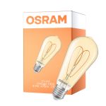 Osram Vintage 1906 LED E27 Edison Filament Guld 4.9W 470lm - 922 Extra Varm Vit | Bästa Färgåtergivning - Dimbar - Ersättare 40W