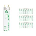 Flerpack 25x Osram T8 Lumilux 58W - 830 Varm Vit | 150cm