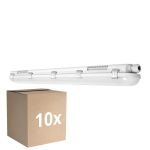 Flerpack 10x Ledvance LED Allmänbruksarmatur Vattentät Fukttät 32W 4000lm - 830 Varm Vit | 120cm 