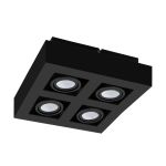 Eglo Tak Spot Mendoza Stål Svart 18.8W 1380lm - 830 Varm Vit | Dimbar - Passande för GU10