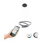 Eglo Pendellampa Lobinero-Z Aluminium Stål Svart 40W 6100lm - 830-865 Justerbar Vit | IP20 - Zigbee Dimbar