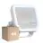 Flerpack 4x Ledvance LED Strålkastare Aluminium Vit 17W 2200lm 100D - 830 Varm Vit | IP66 - Symmetrisk