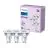 Flerpack 3x Philips LED Spot GU10 PAR16 4W 275lm 36D - 840 Kallvit
