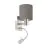 Eglo Vägglampa Pasteri Stål Satin Nickel 40 | IP20 - Inkl. Spot och Exkl. 1x E27