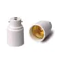 Adapter för lampsocklar B22 => E27 VIT