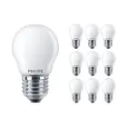Flerpack 10x Philips Corepro LED Lustre E27 boll Matt 2.2W 250lm - 827 Extra Varm Vit | Ersättare 25W