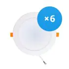 Flerpack 6x Bright Choice LED Downlight 18W 1620lm 120D - 840 Kallvit | Utskärning   175mm - Ersättare 2x18W