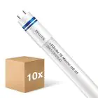 Flerpack 10x Philips LED Rör T8 MASTER (HF) High Output 8W 1050lm - 840 Kallvit | 60cm - Ersättare 18W